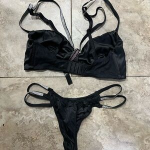 Victoria’s Secret black blitzy bra set